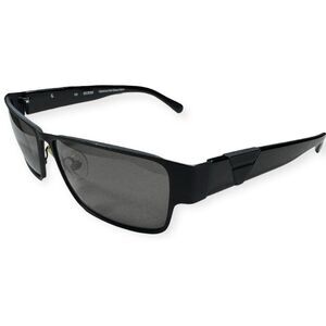 Guess GU 6766 Black Sunglasses Retro Rectangle‎ Frame Gray Lenses 140mm